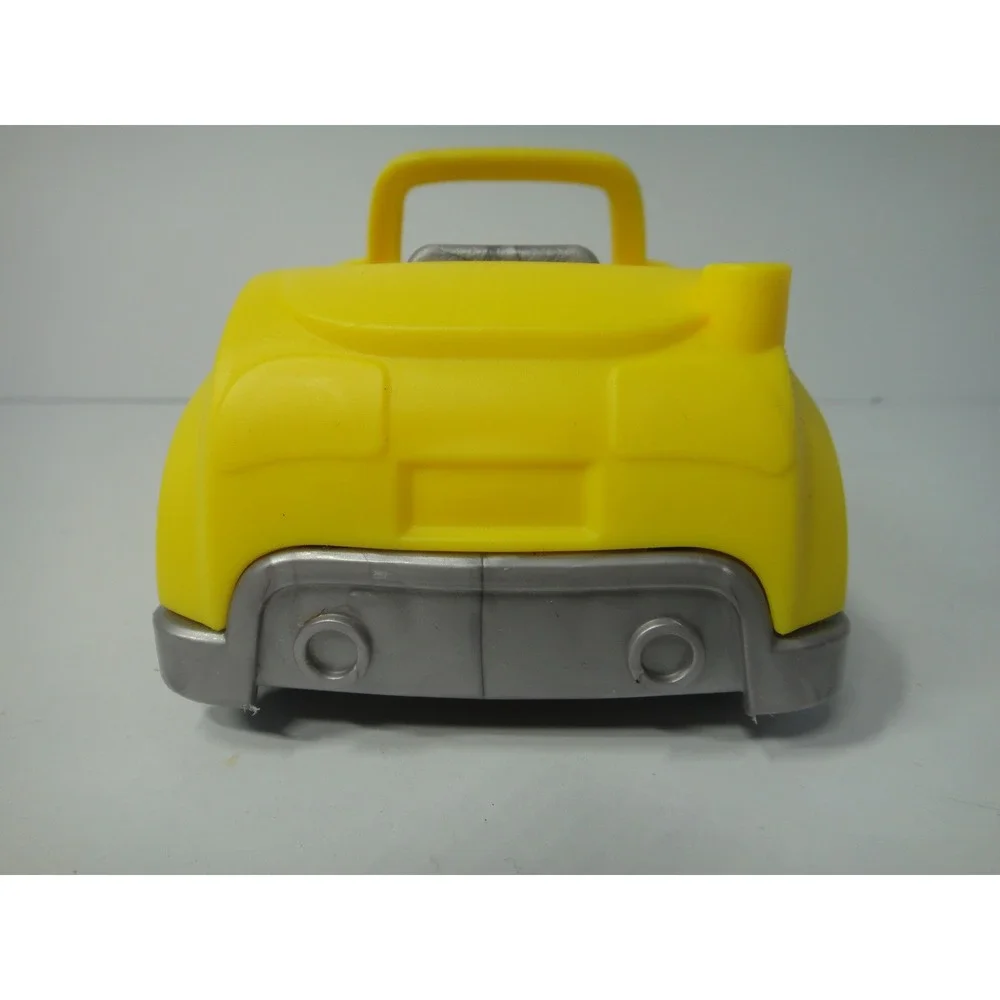 Fisher Price Little People Yellow Convertible Toy Car with Smiling Face and Hood